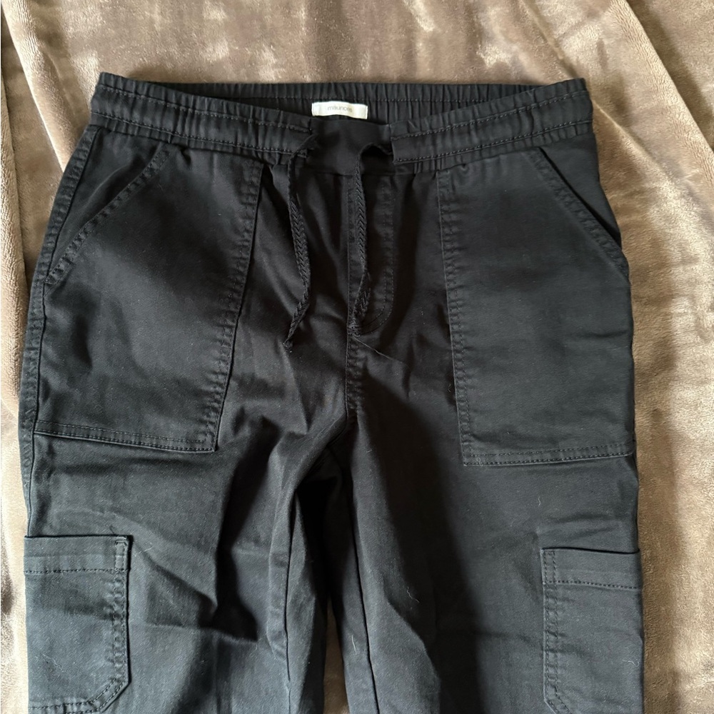 Maurices Black Cargo Pants with Elastic Waistband